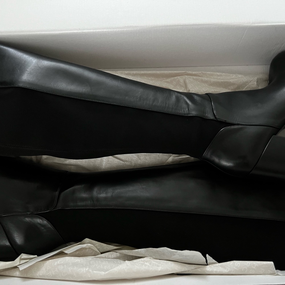 New Marc Fisher black leather Boots.